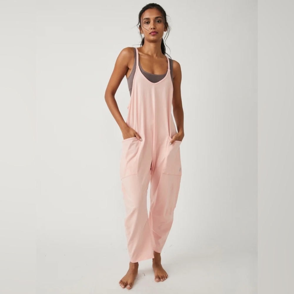 Free People Hot Shot Onesie in Peach Bud Size Medium